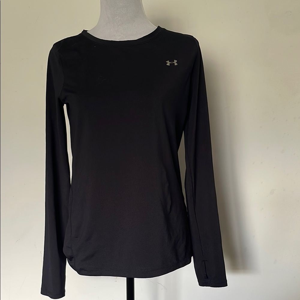 Under Armour Black Fitted Long Sleeve Tee